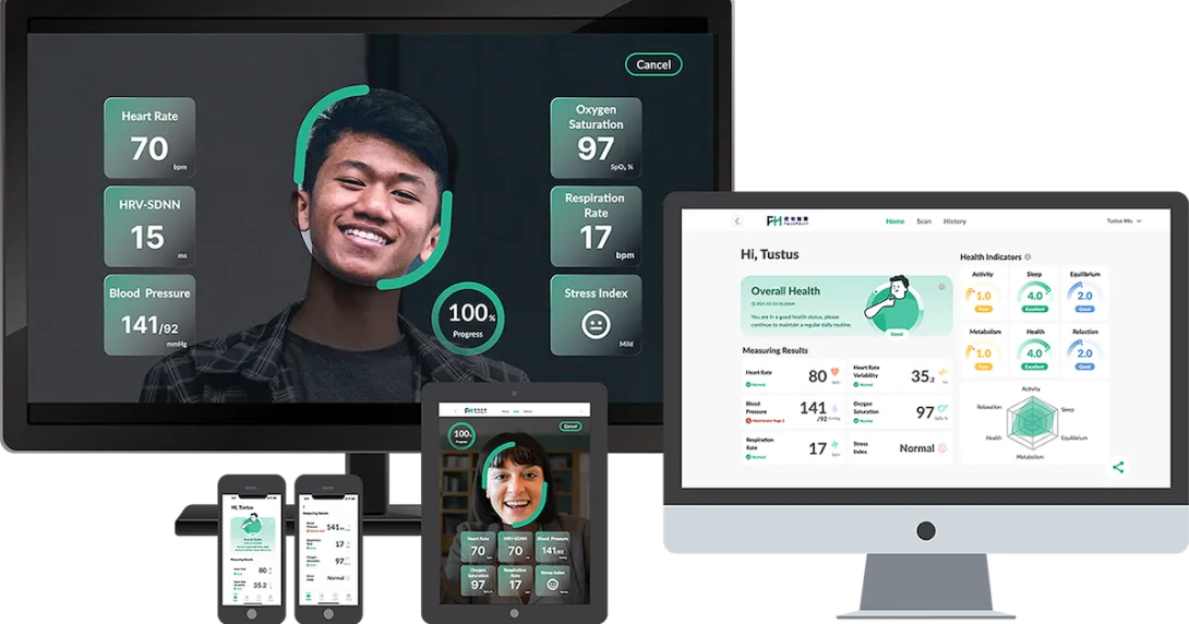 
  FaceHeart web and mobile applications
